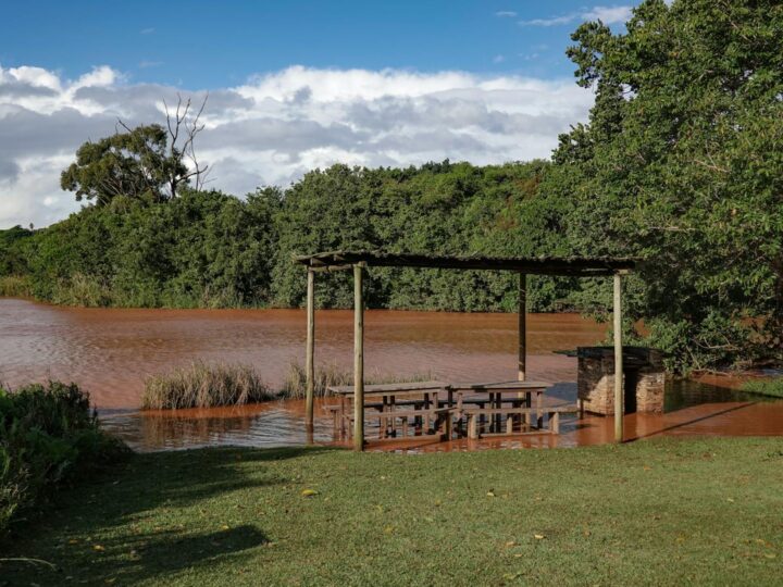 rea de picnic en la colina