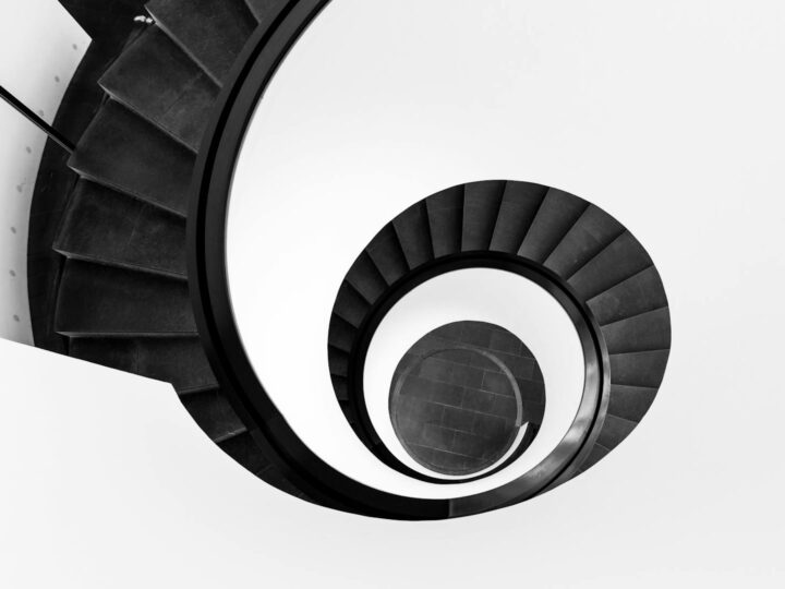 Escalier du Pfaffenteich de la rive sud
